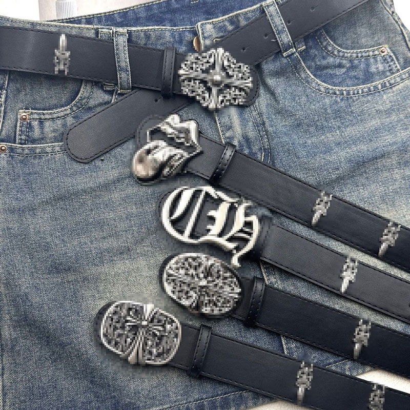 Designer's versatile belt, Sanskrit belt, fashionable belt, thin waist belt, decorative cross belt for men and women, willow nail belt