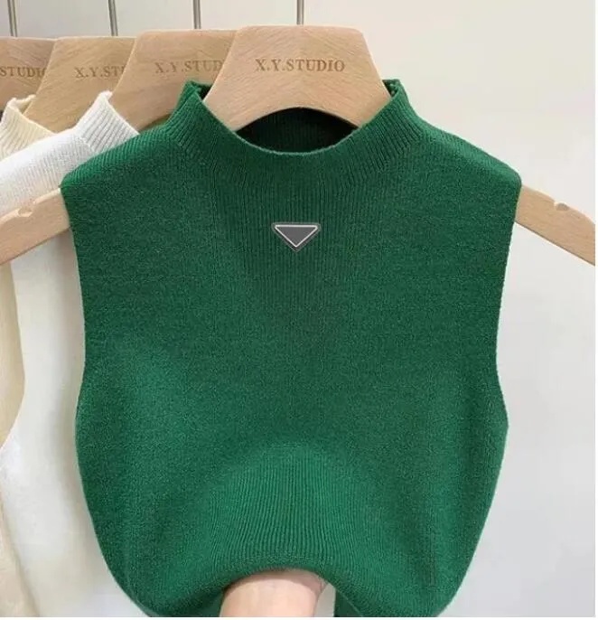 Designer Womens Sweater Women T-Shirt Vests Sweaters Spring Fall Loose Letter Round Neck Pullover Knit Waistcoats Sleeveless Vest Top Waistcoat Jump