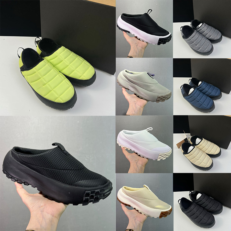 Designer ThermoBall Traction Mule V Slippers White Label Borealis Short Boots Never Stop Quilted Mules Bootie men women outdoor sneakers black wh