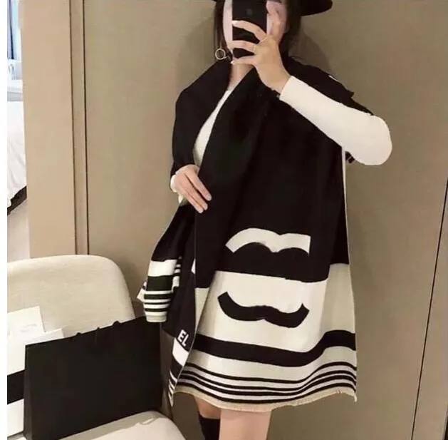 2025 Brand designer scarf Scarves 100% Cashmere Scarf men's women's fashion Pashmina letter scarf large shawl thickened wool warm with tag