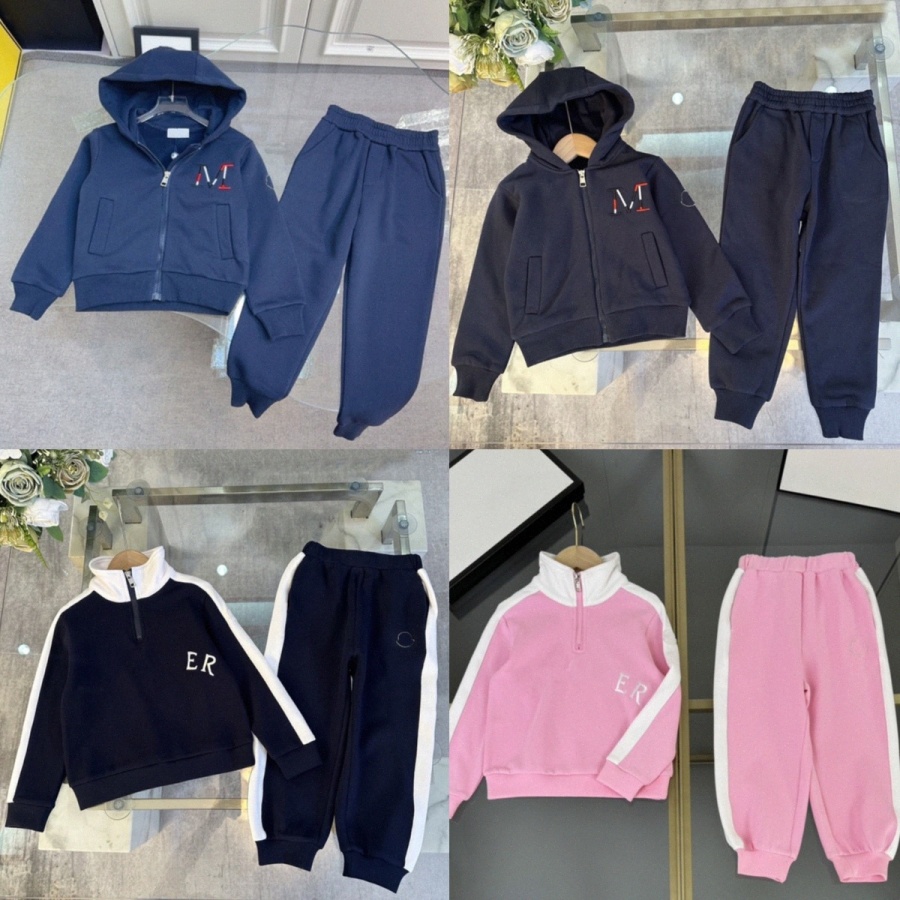 Designer Kids Clothes Sets Boys Girls Tracksuits Toddlers Children Sweatshirts Pants Casual Sport Clothing Suites Youth Hoodies Cardigan Trousers-image-1080741754