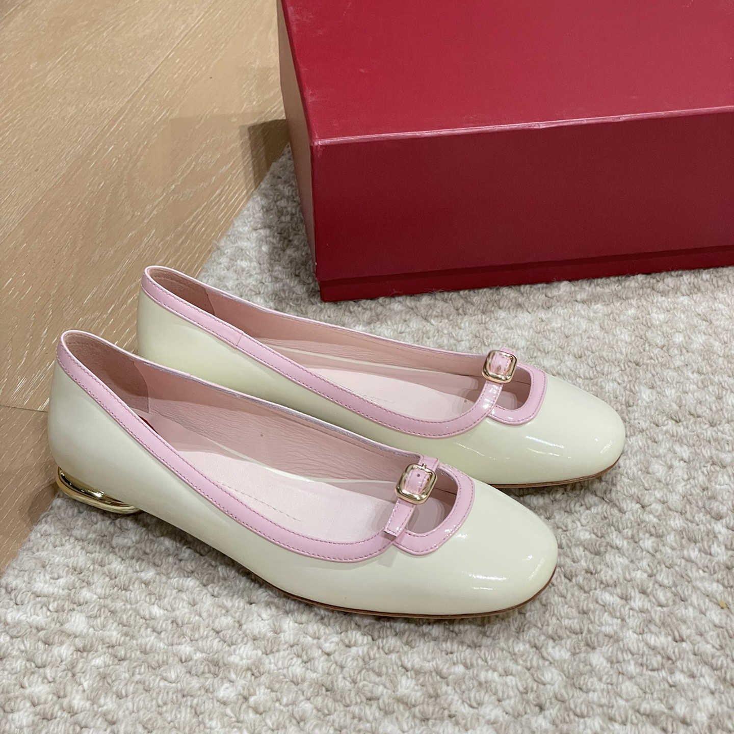 Chaussures de marque de créateurs de mode Ballet talons hauts élégants à talons bas femmes chaussures chaussures décontractées Mary Jane chaussur