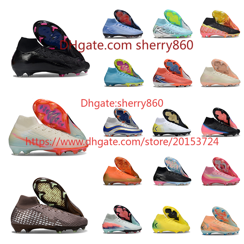 Mens Boys Women Professional Soccer Shoes XV Elite FG High Ankle Breathable and Comfortable Football Boots Cleats Leather Trainers Knit Size EUR35-4