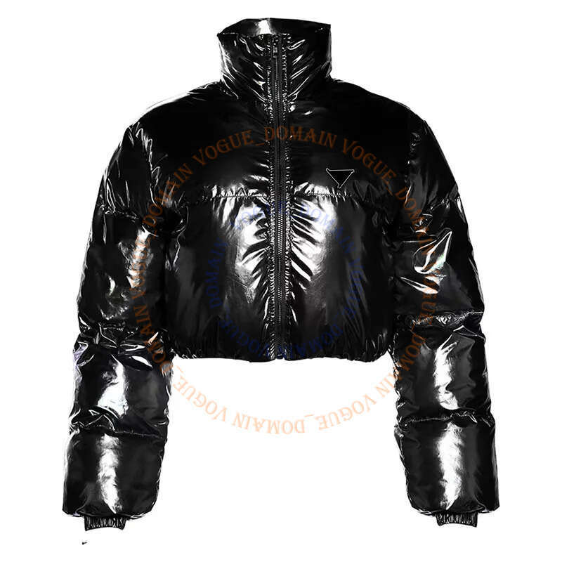 NEW Designer Inverted Triangle PR Down Men's And Women's High Quality Windproof Jackets Cotton Padded Jacket Metal Sign Coat c43