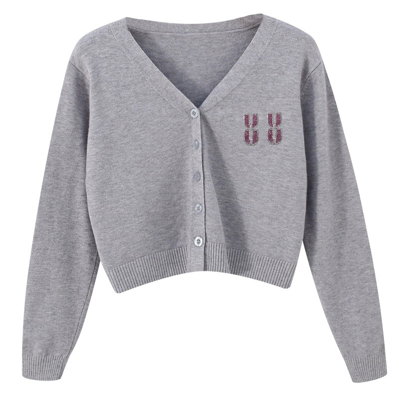 Designer Cardigan Autumn Knitted Sweaters Luxury Womens Slim Fit Cardigan Womens Long Sleeves Sweatshirts Versatile Sweater College Clothes