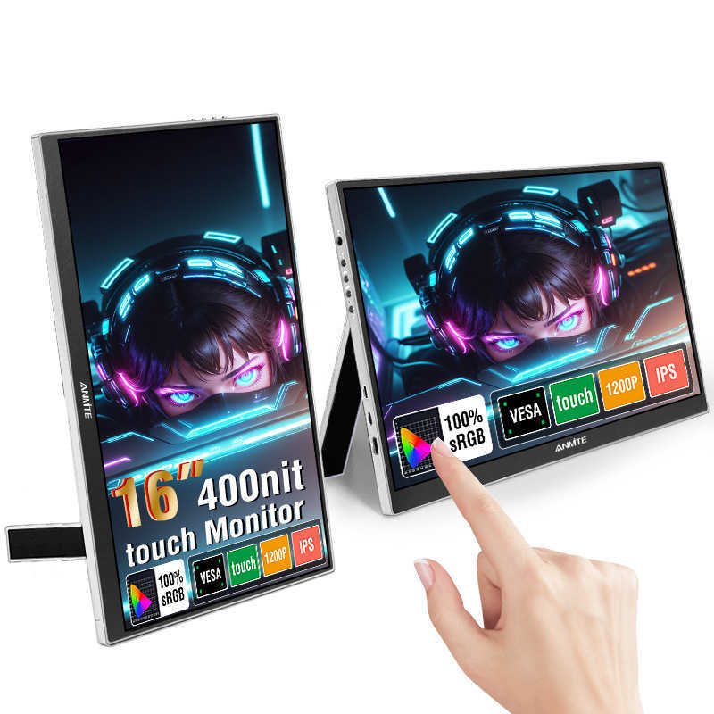 Anmite 16-inch IPS portable touch display laptop extended screen external display gaming console Z251021-image-1065898622