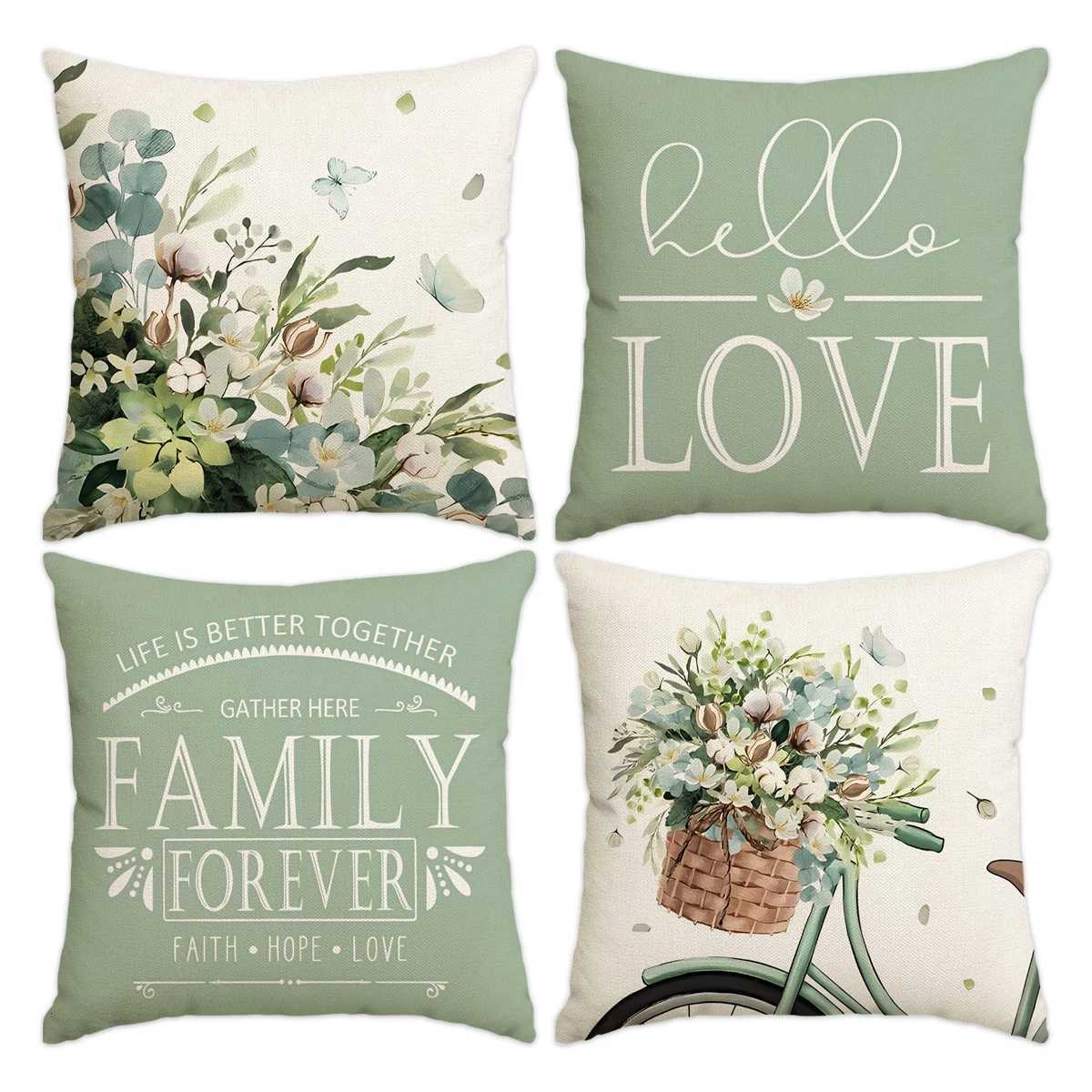14pcs plant flower cover summer decorative cushion cover rural farmhouse home room sofa cover H251021-image-1080927905