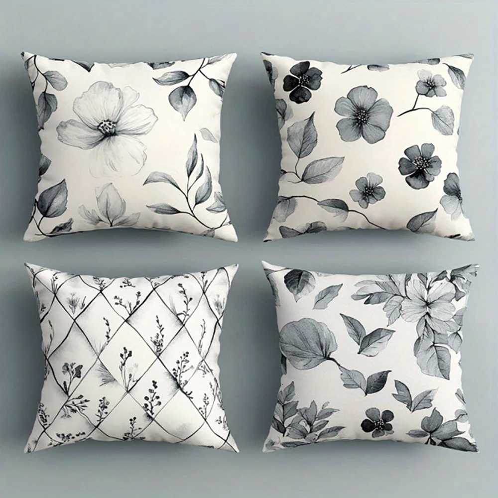 Floral Patterns on White casesSuitable for sofa car bedroom decorative cushion cover H251021-image-1080928134