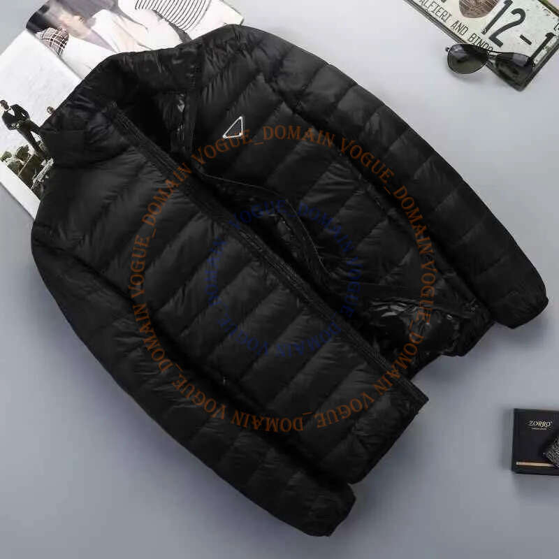 NEW Designer Inverted Triangle PR Down Men's And Women's High Quality Windproof Jackets Cotton Padded Jacket Metal Sign coat 968 876