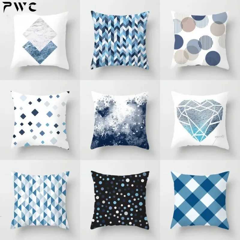Geometry Cushion Cover 45x45 Polyester case Decorative Sofa Cushions cover Home Decor Black Yellow Blue Cases H251021-image-1080928036