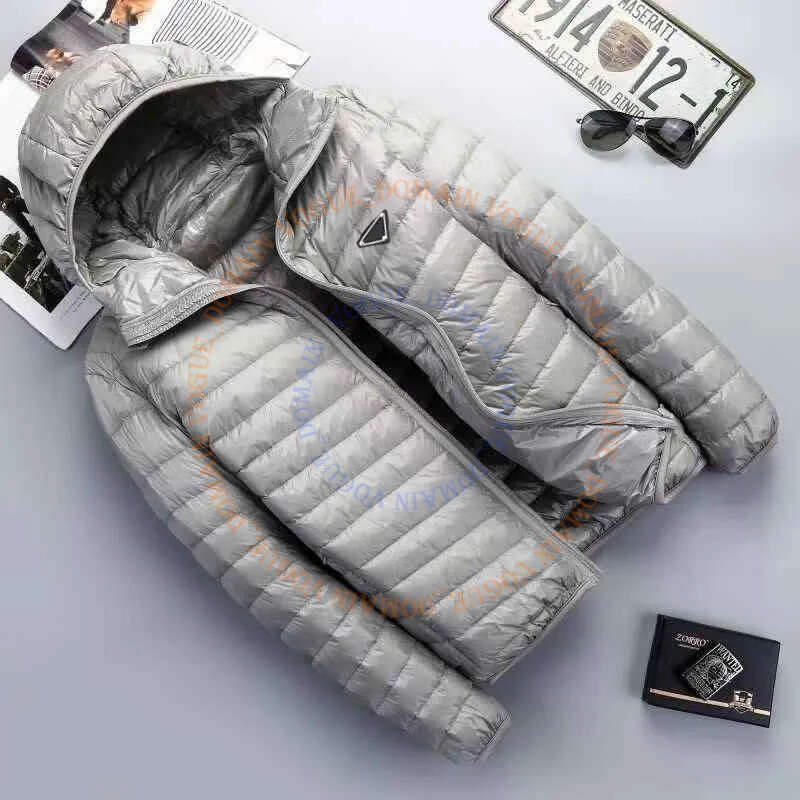 NEW Designer Inverted Triangle PR Down Men's And Women's High Quality Windproof Jackets Cotton Padded Jacket Metal Sign coat 968 84b