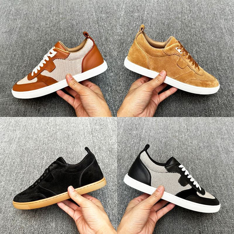 Sneakers Made In Italy Men Designer Tutti Rui Sneaker High Quality Suede Leather Tennis Shoes Lace-up Mesh Trainers Comfort Flats Casual Shoes 96