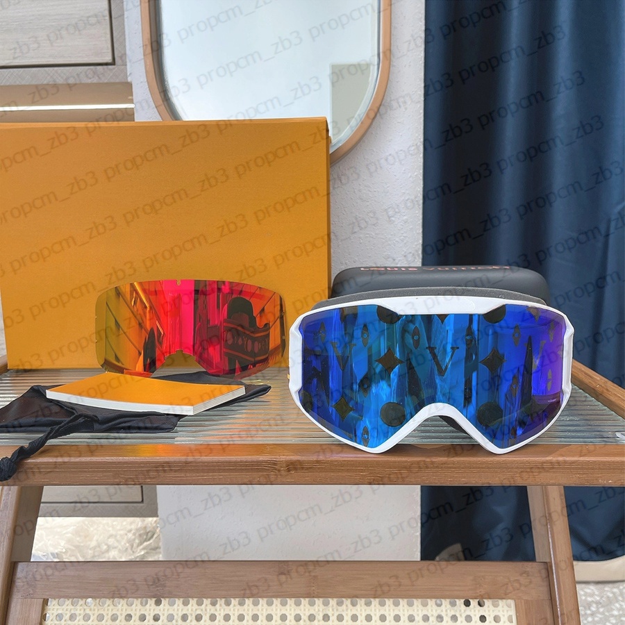 Designer Luxury Ski Goggle Professional Women's Winter Ski Goggles Anti-Fog Polarized Double-Layer Lens Snowfield Outdoor Eye Protection Glasse