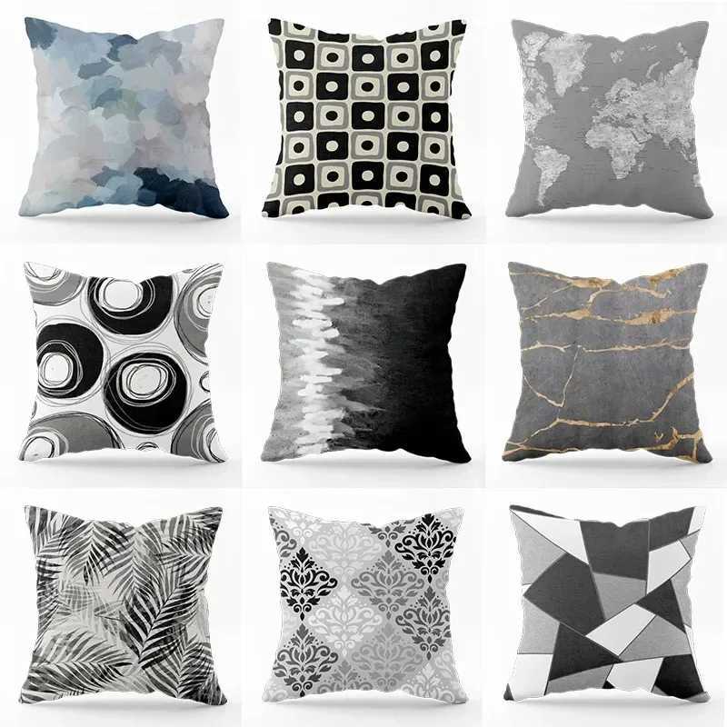 Nordic Simple Home Cushion Geometric Square Cushion Living Room Dining Chair Waist Support H251021-image-1080927373