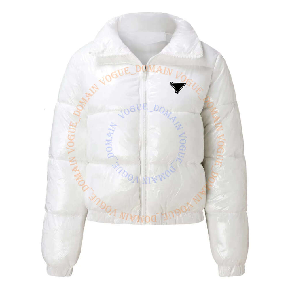 NEW Designer Inverted Triangle PR Down Men's And Women's High Quality Windproof Jackets Cotton Padded Jacket Metal Sign Coat f40