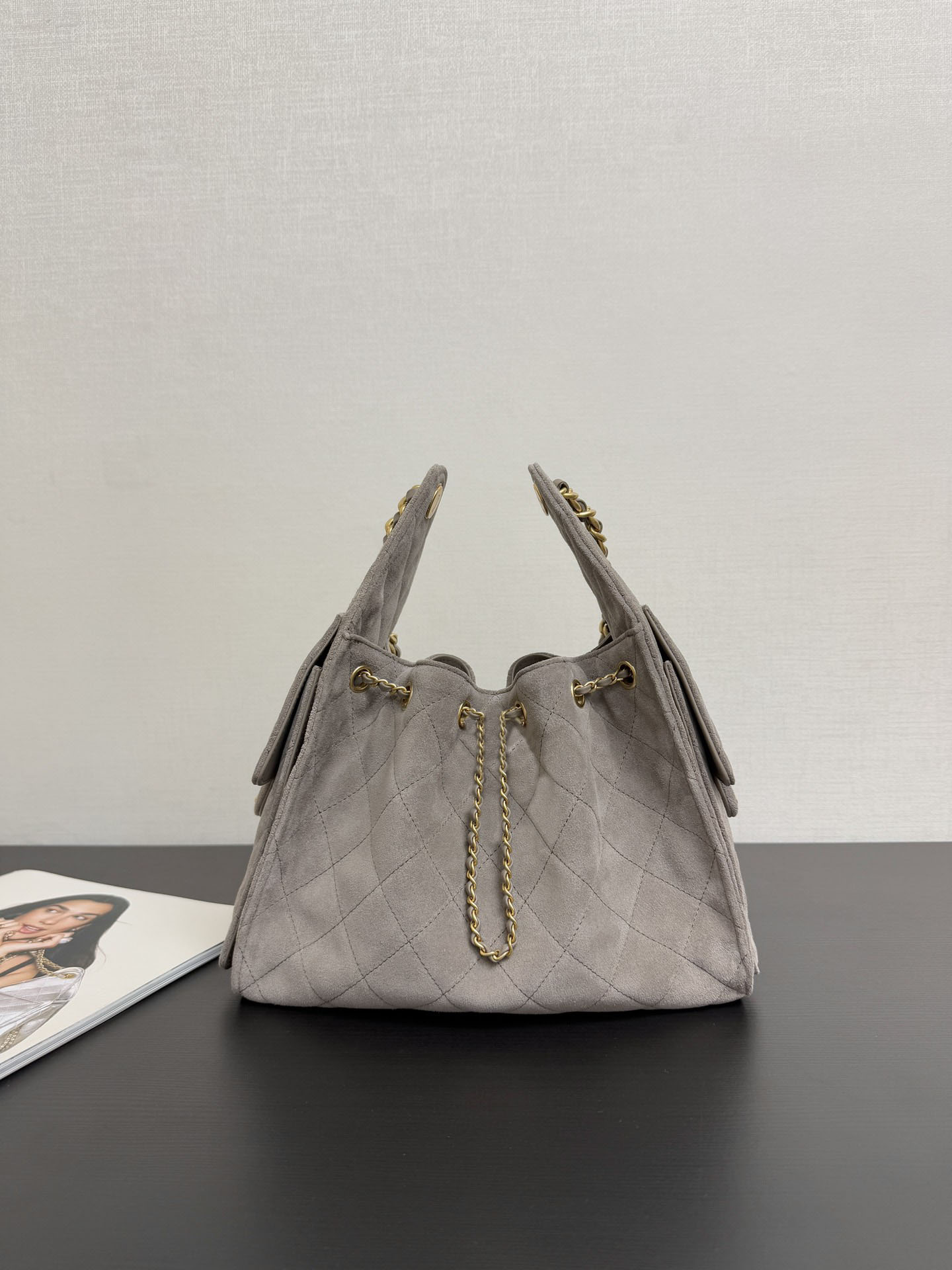 10A Mirror Quality hobo bag designer shoulder bag drawstring bucket bag suede Quilted handbag women armpit bag Genuine Leather Luxury Chain bag