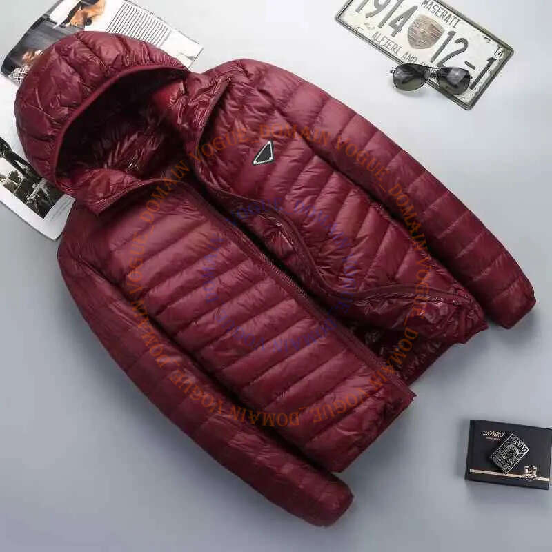 NEW Designer Inverted Triangle PR Down Men's And Women's High Quality Windproof Jackets Cotton Padded Jacket Metal Sign coat 968 189