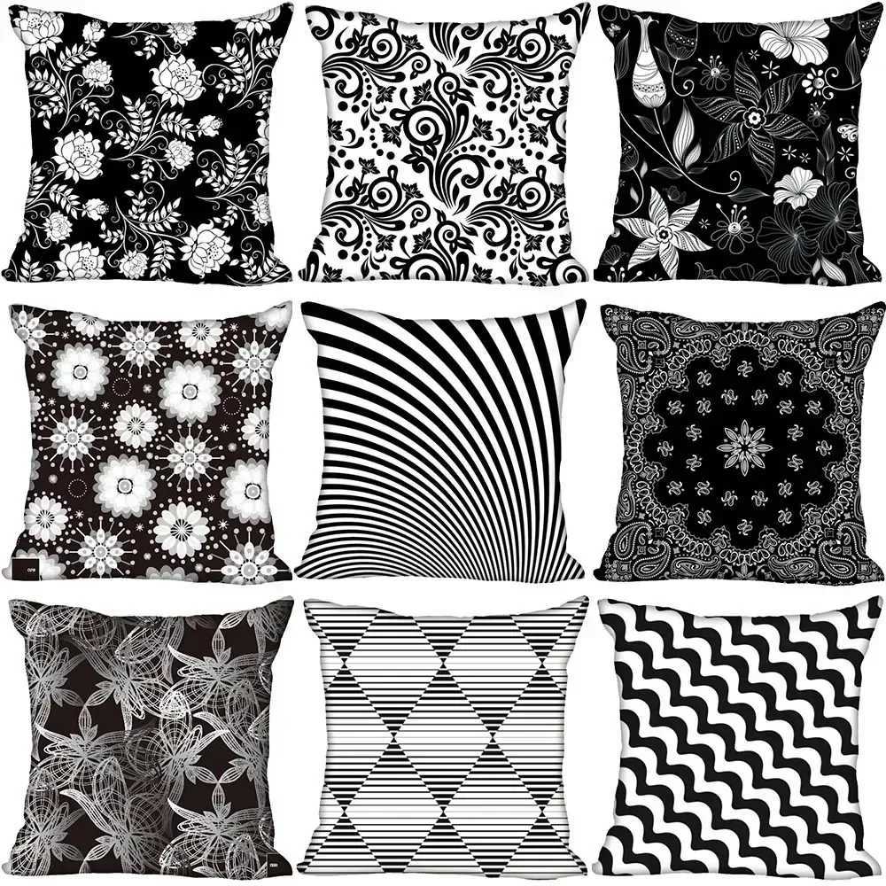 Black and White Pattern Zipper case H251021-image-1080927068