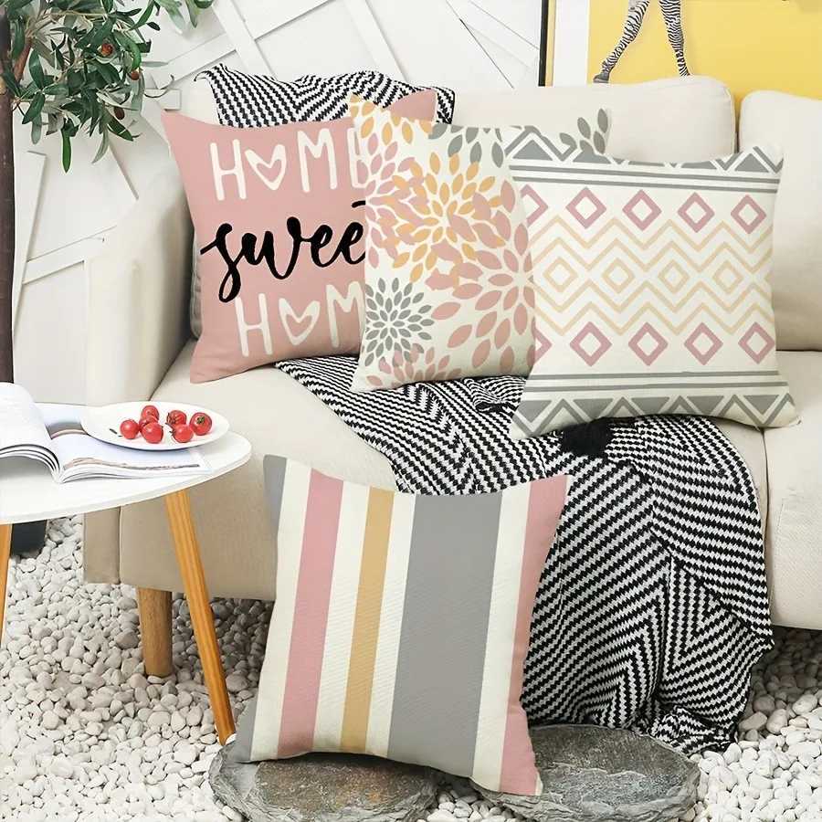 Sweet Imprints on cases Cover Bedroom Sofa Decoration Polyester Cushion Cover with Zipper H251021-image-1080927442