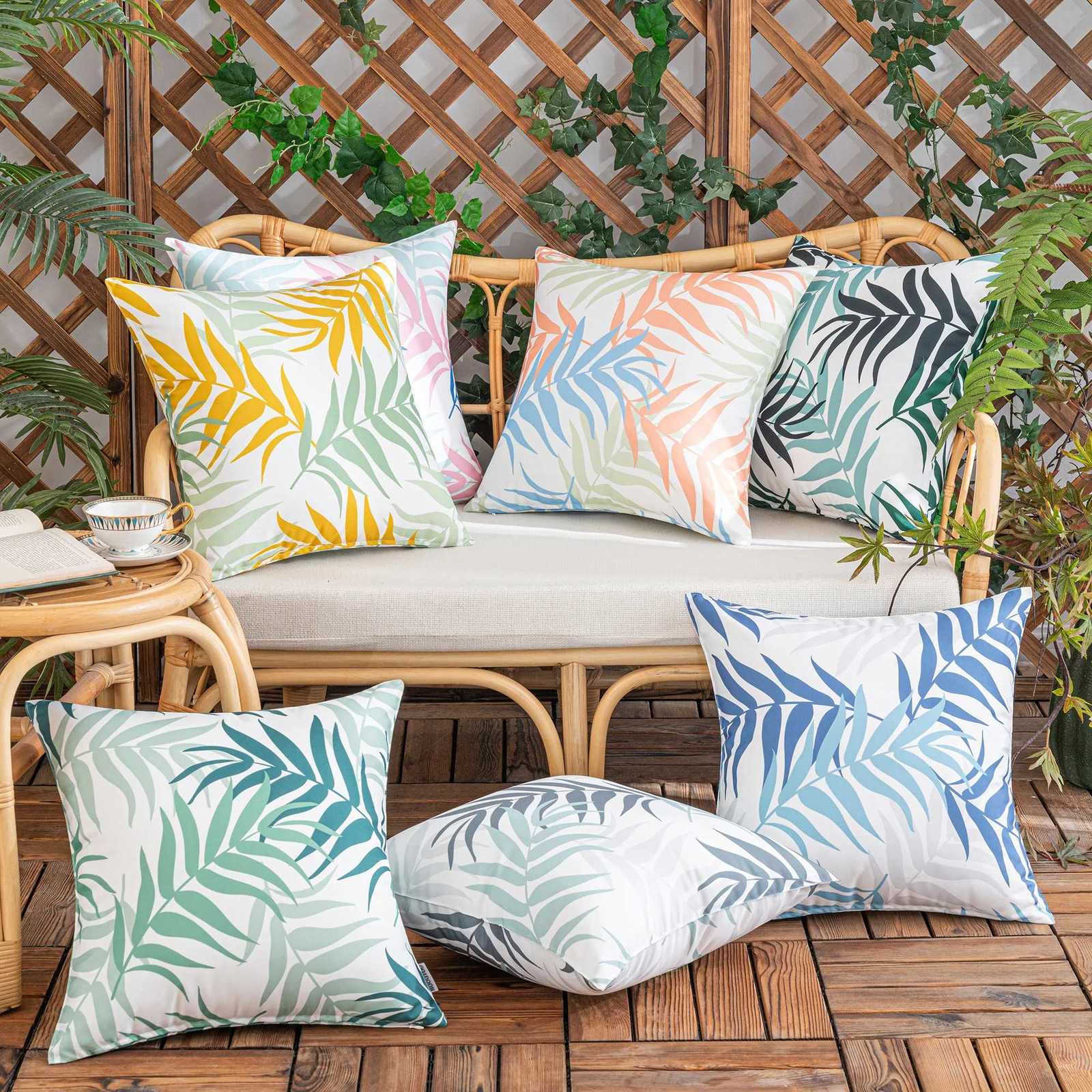 2 pcs printed waterproof cover outdoor patio bench cover without core H251021-image-1080928214