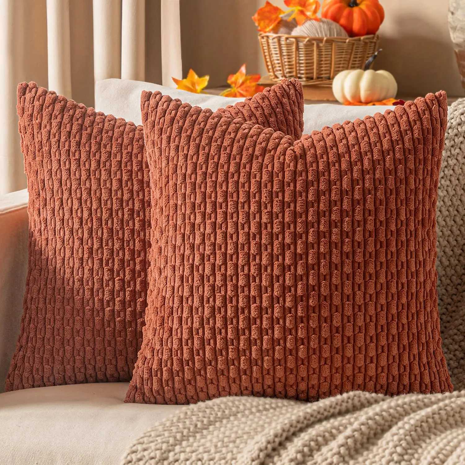 45CM Throw Soft Boho Striped Fall Modern Farmhouse Home Decor for Couch Bed SofaWinter Spring H251021-image-1080928387