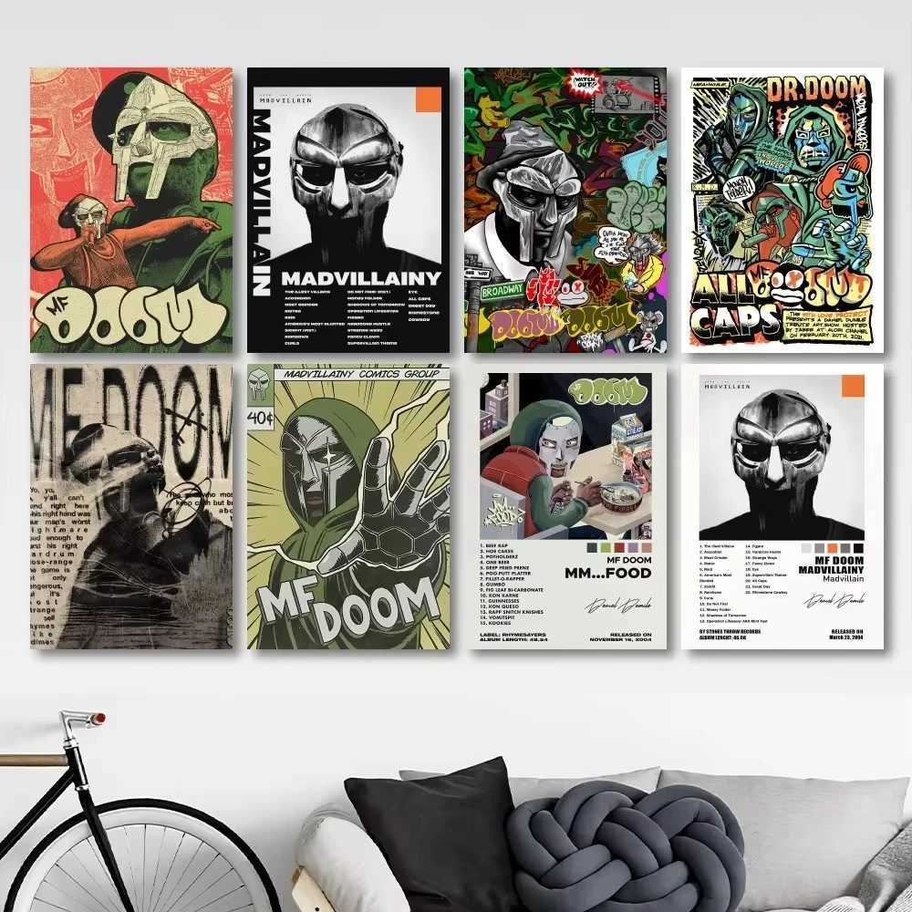MF DOOM Poster Printing Wall Stickers Pictures Living Room Home Decoration Painting D251022-image-1081181577
