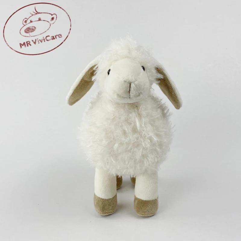 Children Soft White Sheep Plush Doll Baby Cute Animal Girls Stuffed Home Toys Sleeping Mate 251022
