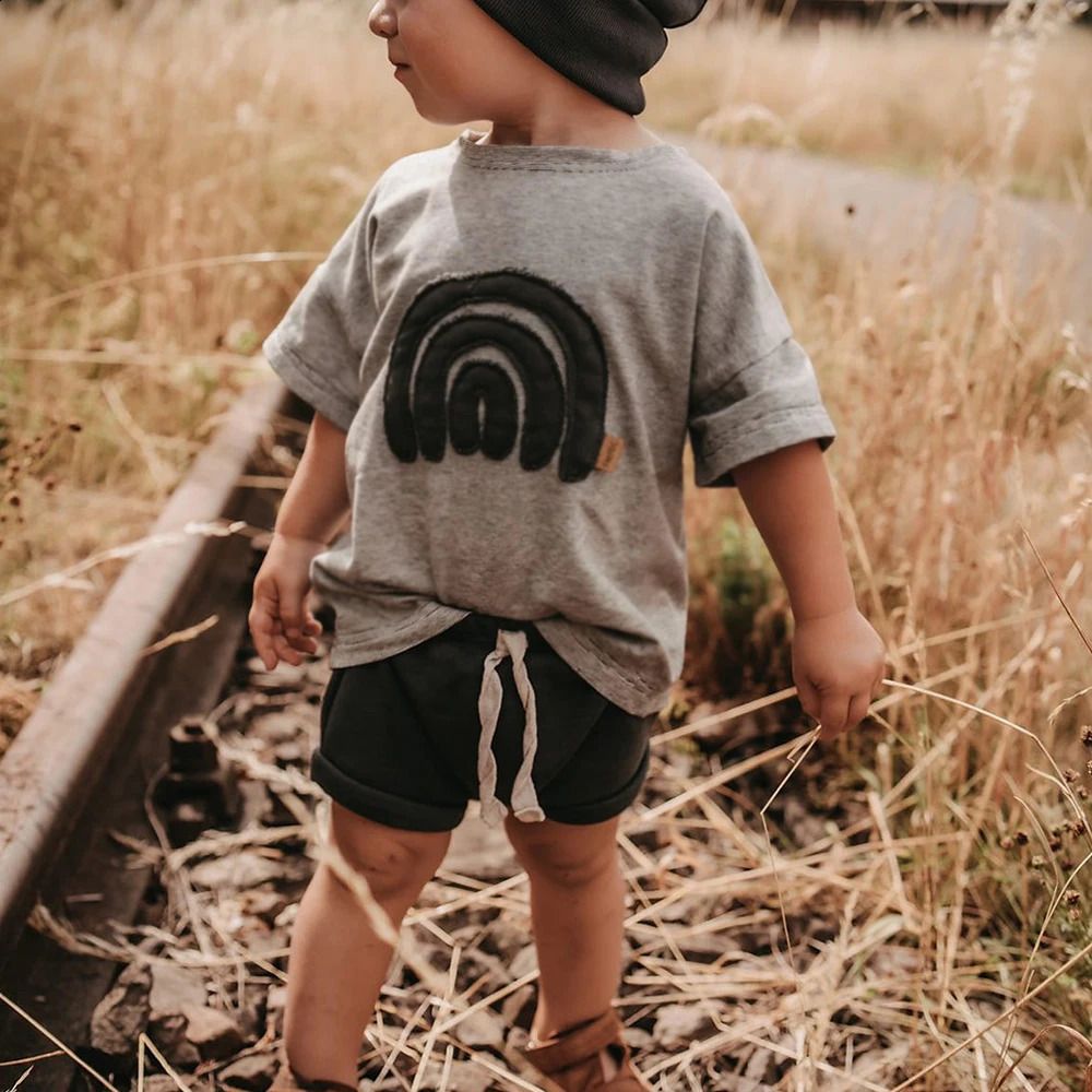K579 Toddler Kid Baby Boys Girls Clothes Summer Cotton T Shirt Short Sleeve Infant Top Cartoon Ice Cream Print Tee Childrens Shirt-image-1081178275