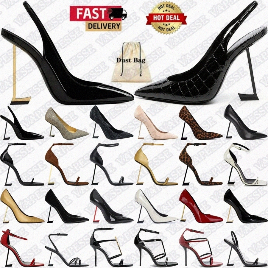 designer Heels women womens sl shoes Gippy Buckled Sandal Leather Embossed Purple Blue sandals Black Pump white Red patent leather