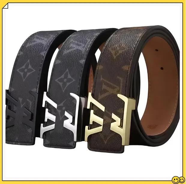 Nice Optional Cintura Belt Active Fashion Great Quiet Litchi Designer Belt Genuine Leather Mens Belts Desinger Womens Men Black White Color S Men-image-940962910