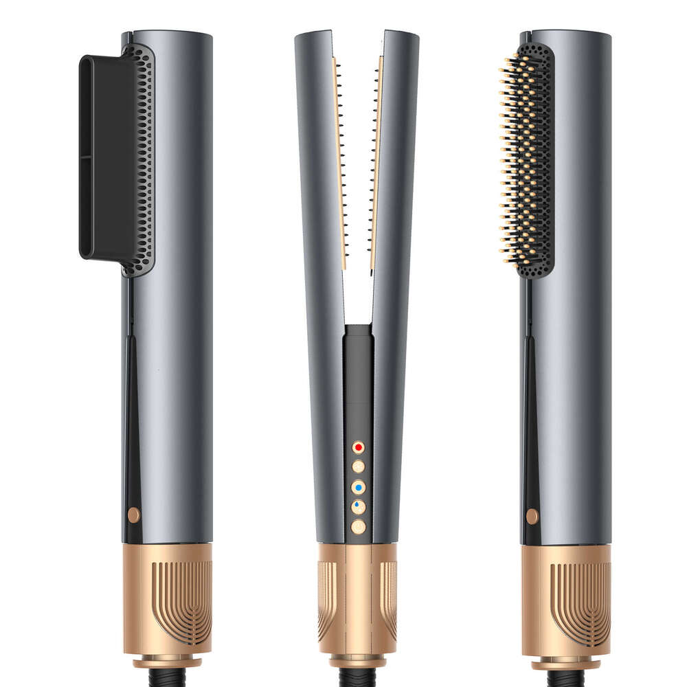 Brand Designer New Product Multifunctional High Speed Power Noise Reduction Constant Temperature Travel Home Straight Hair Curling Iron Integrate-image-1081334249
