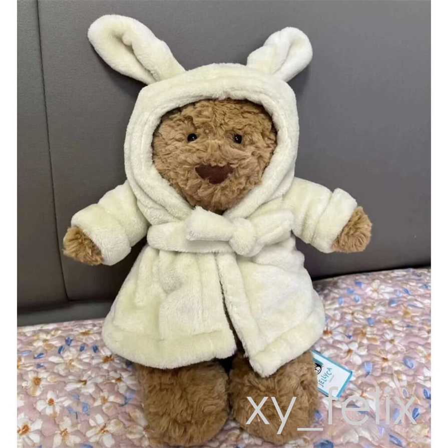 Dolls UK Je Plush Childrens plush 2 toys Bathrobe Outfit Stuffed Toy Bartholomew Bear Bumblebee Soothing the Doll Gifts 132 H260210-image-1094747646