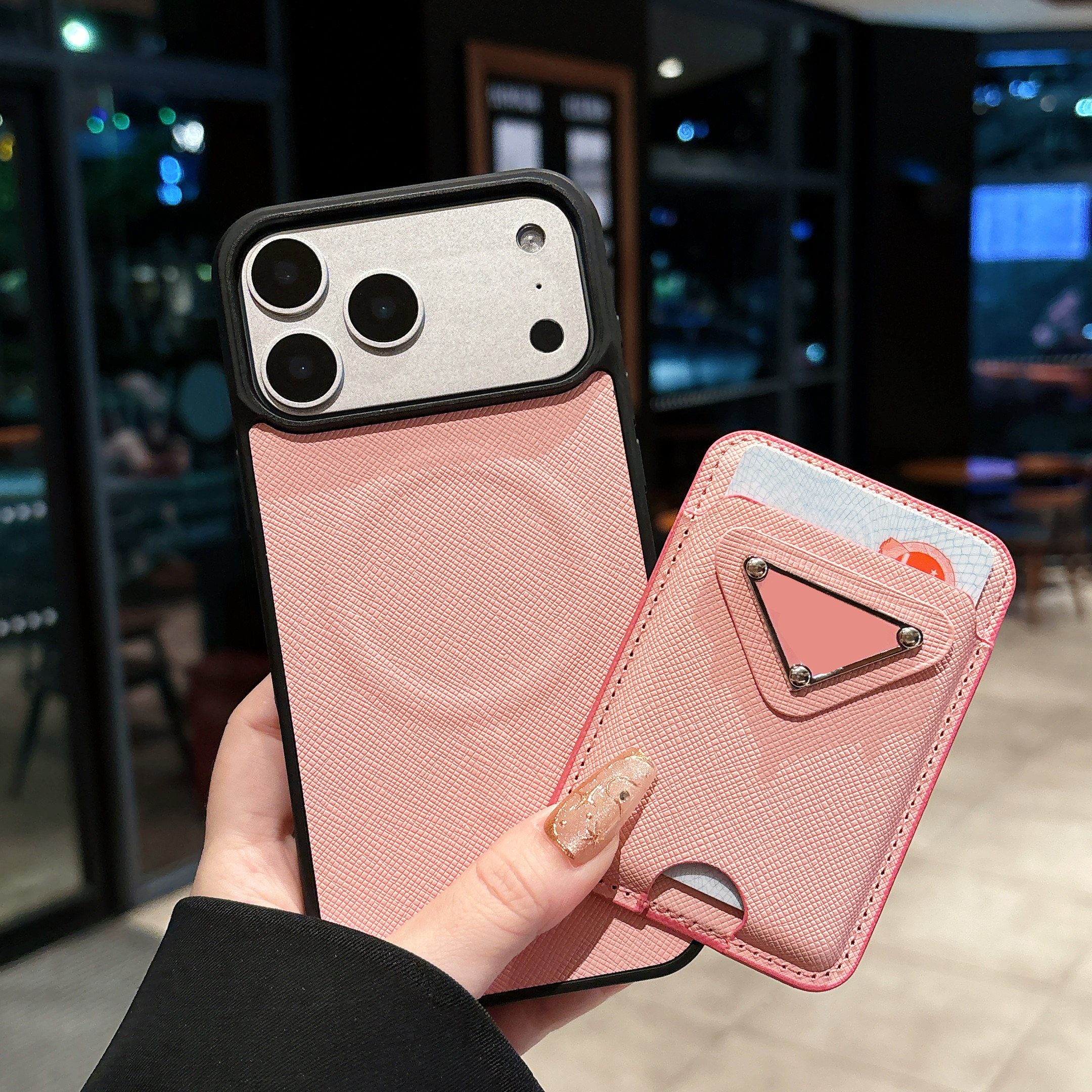 Card Holder Wallet Case For iPhone 17 Pro Max 16 Pro Max 15 14 13 16 Plus 15 Plus 17Air Case High End Magnetic Wallets K260304