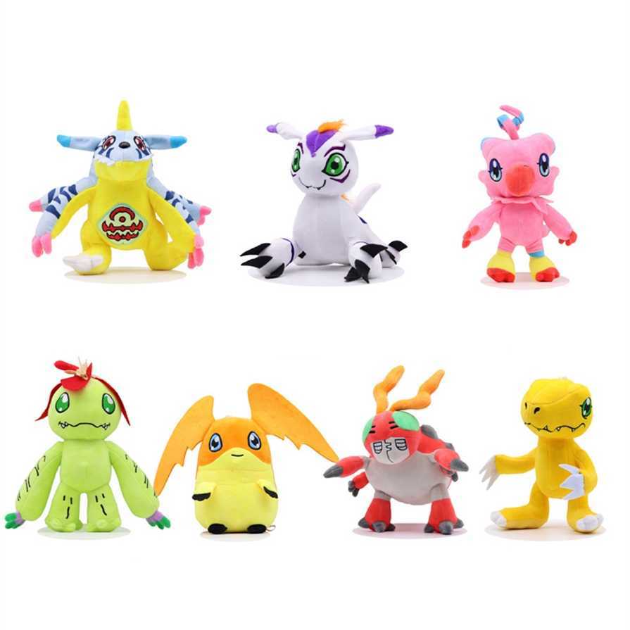 Bulk Anime Stuffed Plush Toys Cute Digital Monster Digimon Adventure Doll Pillow Wholesalers New Home Decor Childrens Playmate 20cm Style