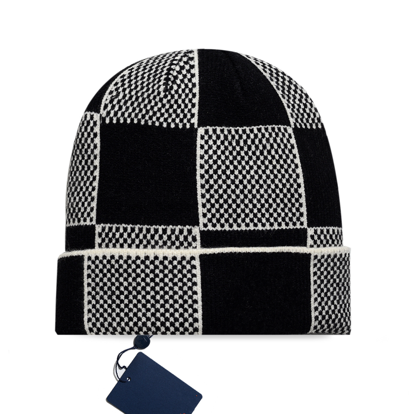 Beanie Mutze Top Fashion Designer Hats knitted hats Men's and Women's Beanie Winter hat Thermal Knit Hat Ski Bonnet High Quality Plaid Sku