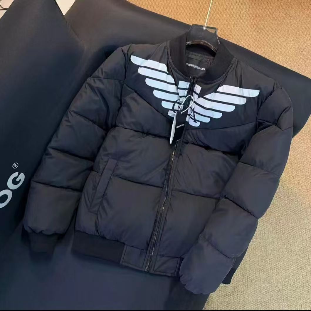 Eagle Designer Mens Puffer Down Jacket Jumper Stand Collar Coat Parka Bodywarm Winter Jacket Men Women Fluffy Jacket Down Womens Outerwear Causal St