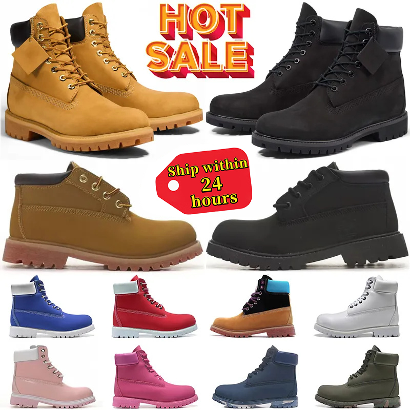 2025 Designer martin boots men women Classic 6 inch premium waterproof Shoes cowboy Wheat Triple White Black Mens winter sneakers Womens outdoor sno
