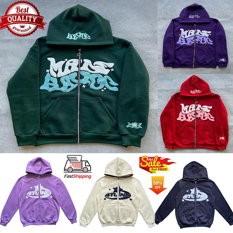 Autumn Coats Streetwear Oversized Sweatshirts Hip Hop style Long Sleeve fashion Jacket Men's Hoodies Retro Letter Printed American High Street