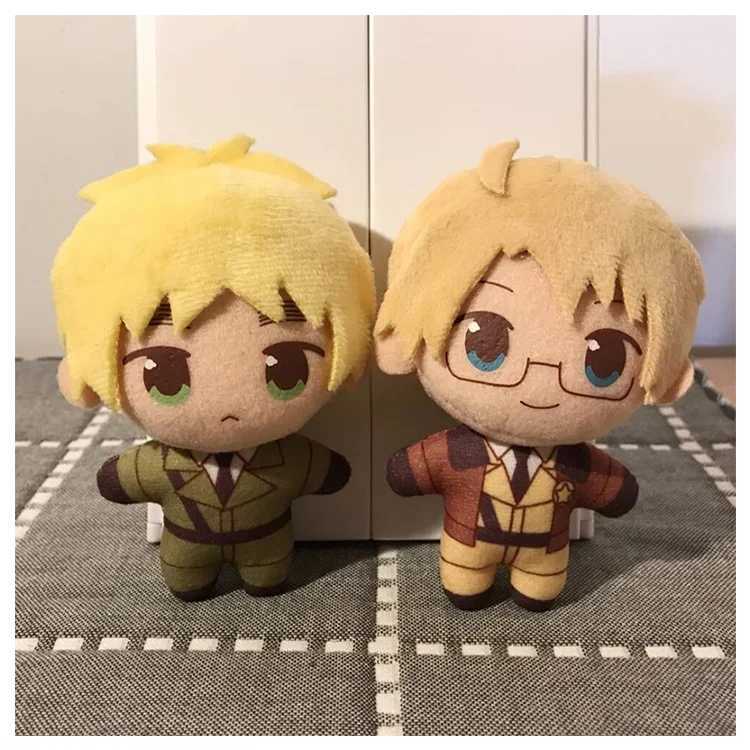 10cm Anime APH Axis Powers Plush Toys Soft Stuffed Hetalia Arthur Kirkland Al F Jones Pendant Dolls For Birthday Gift C251107-image-1083667754