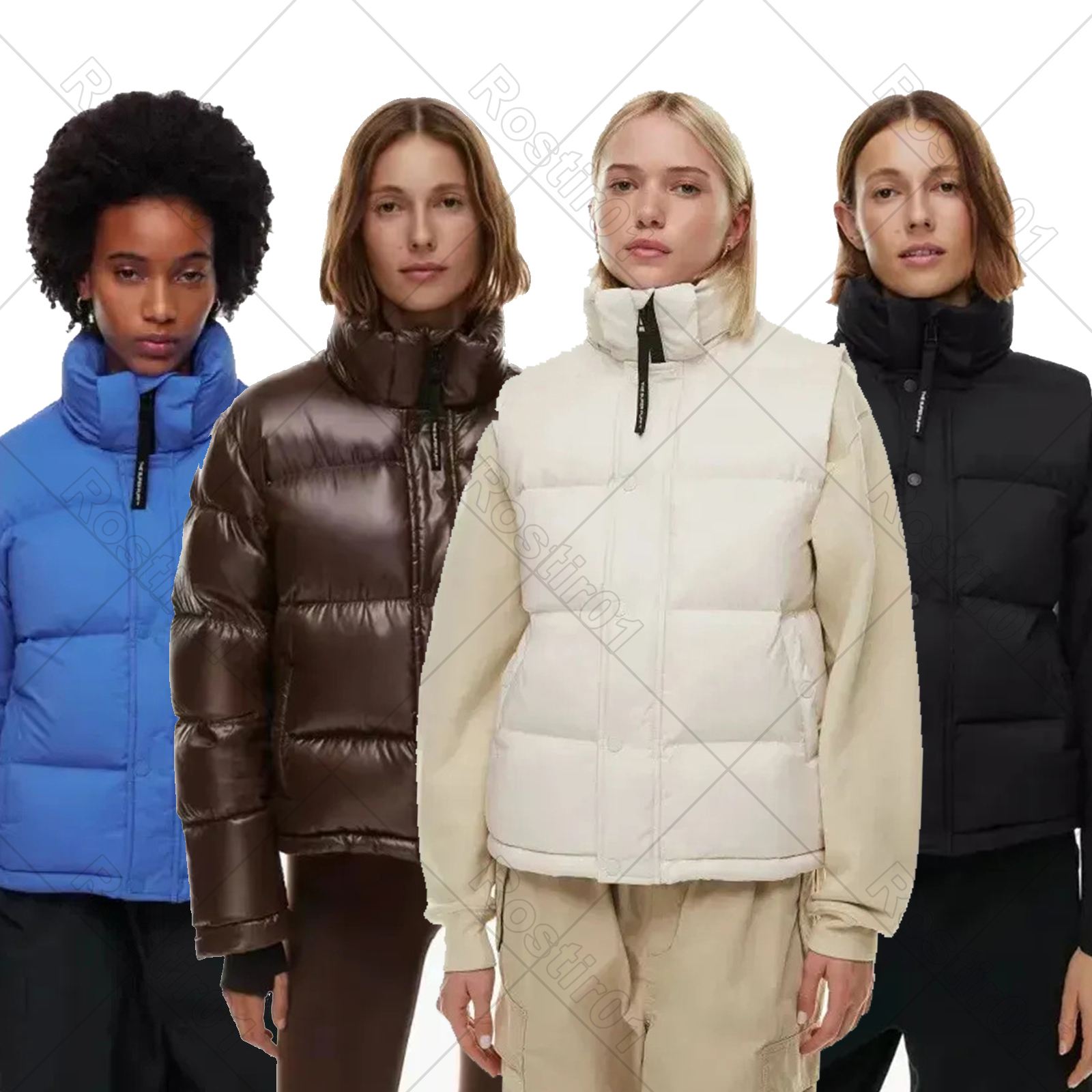designer aritzia super puff down puffer jacket women super puff short hooded vest branded waistcoat Canada down thickened extreme coId knee length j
