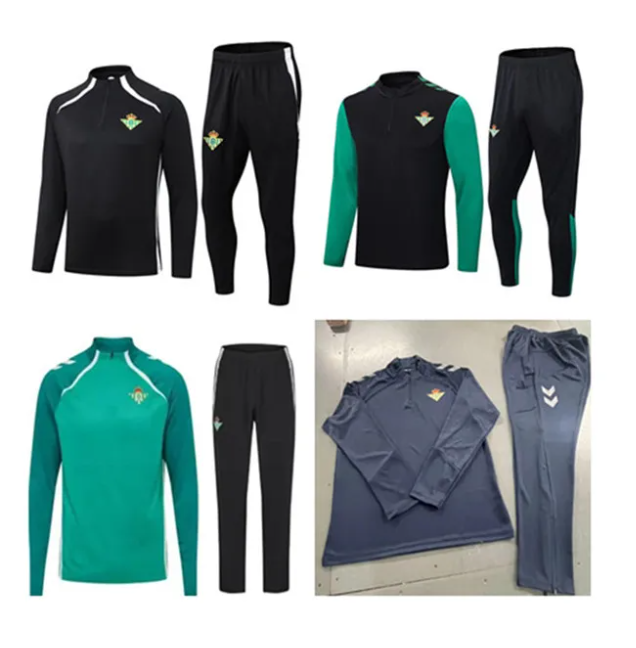 25/26 real Betis Football tracksuit soccer jersey men kids JOAQUIN camiseta Juanmi CANALES Fekir 2025 2026 Half zipper real Betis football traini-image-952731224