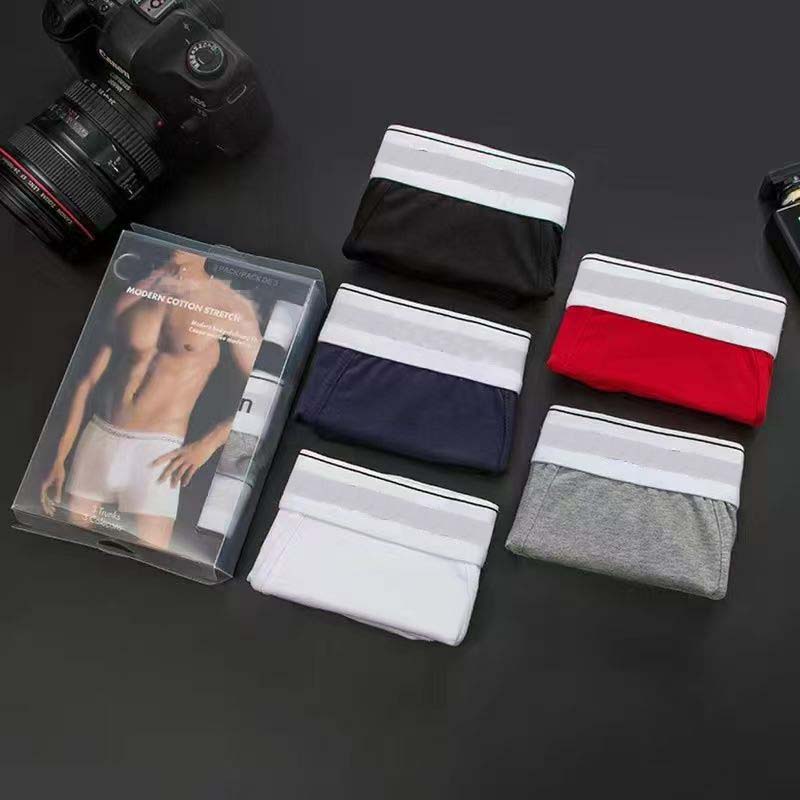 2025 New 3Pcs/Set Designer boxer men and Women Comfortable Cotton Elastic Underwear lingerie sexy set Multiple Colors Breathable Underpants 3-