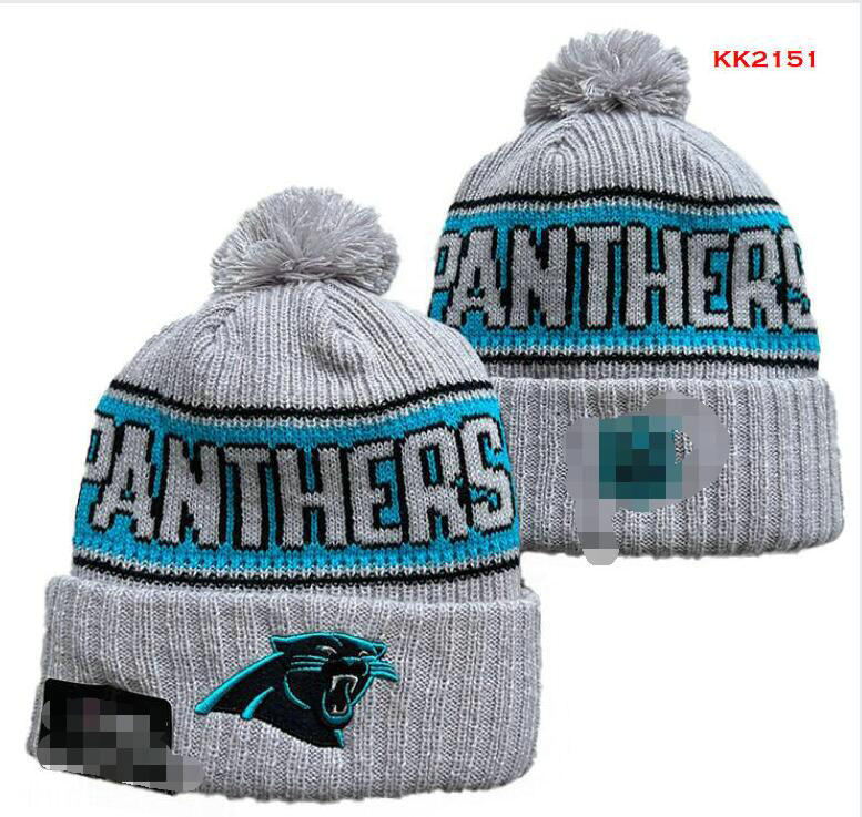 2025 Panthers Knitted Sports Teams Baseball Basketball Beanies Pom Fashion Winter Top Caps Sport Knit Hats a