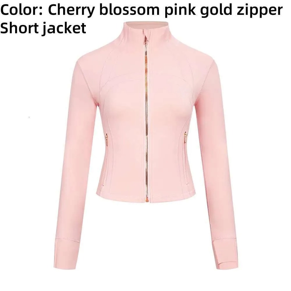 Women&#039;s Yoga 2 piece set long clothes sleeves Jacket Outfit Solid Color Nude Sports Shaping Waist Fitness Jogging Sportswear For Lady Define-image-1081422547