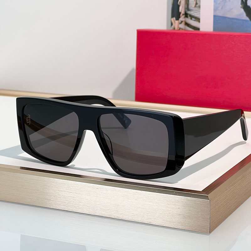 26SS new mens flat top sunglasses SL832 summer fashion designer womens glasses acetate frame nylon lenses wide legs thick plate daily outdoor travel