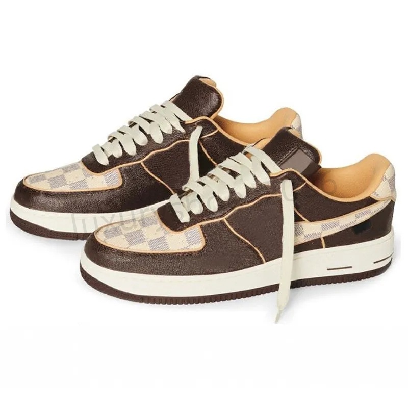 2025 Skate Casual Chaussures de course Hommes Baskets pour femmes Un paquet utilitaire Low Sports Sneaker Hommes Formateurs 1 Zapatillas US K5