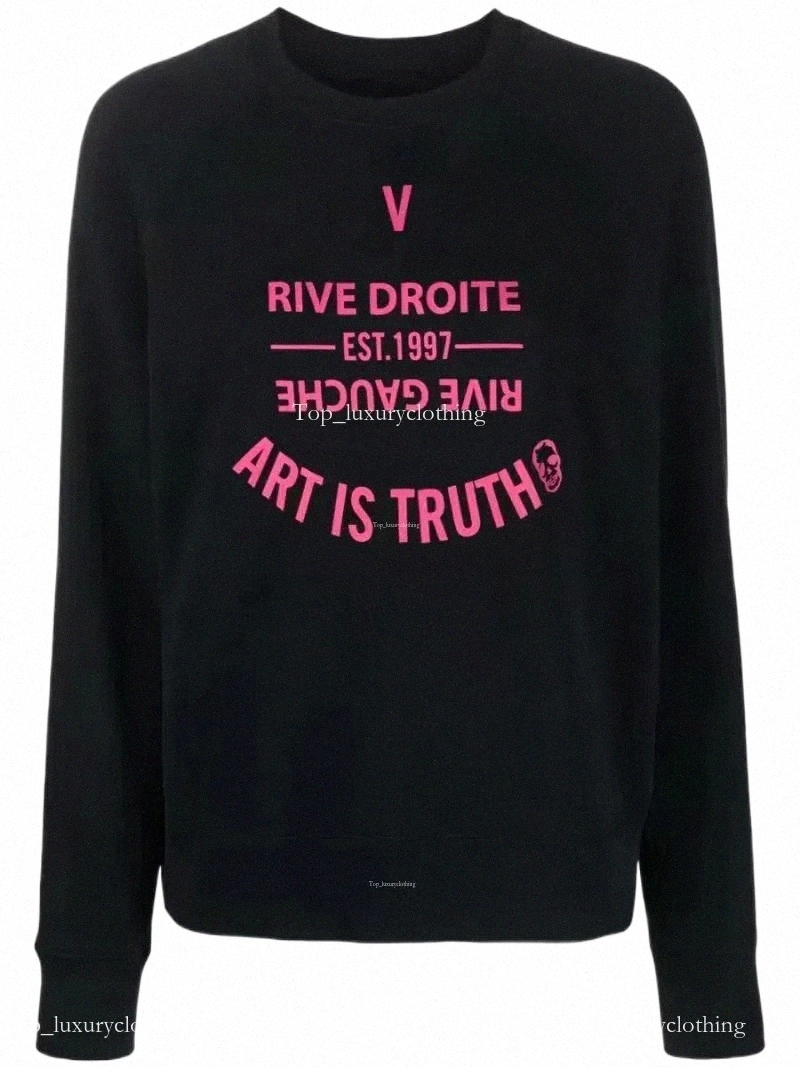 2025 New Zadigevoltair Hoodie Luxury Parke Sweatshirt Womens Designer Autumn Winter Full Star Patch Embroidery Fleece Lined Zipper Sweater Jacket To