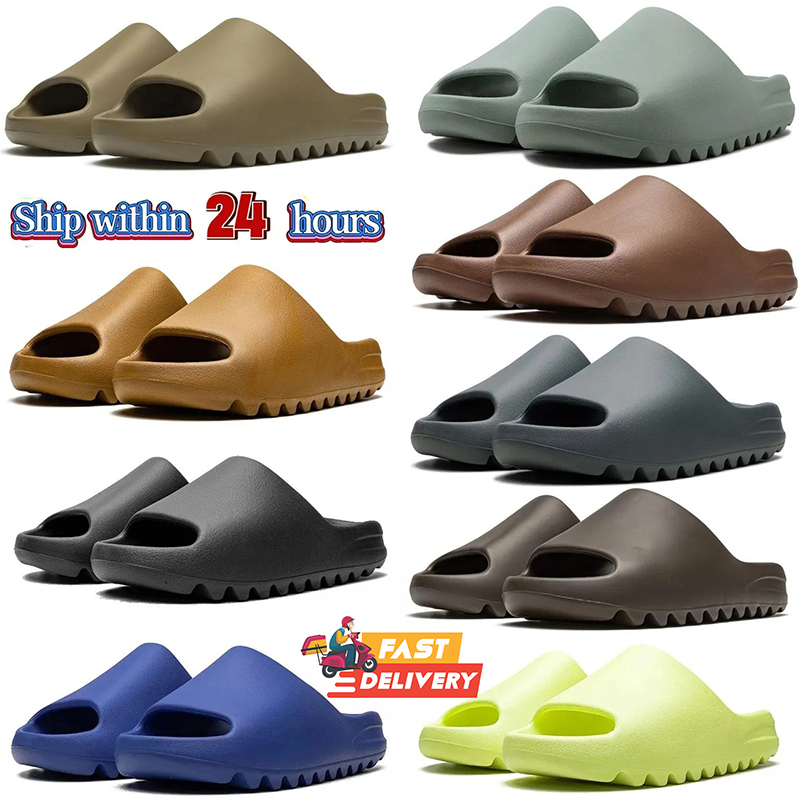 Designer Men Women Slides Slippers Sandals Sand Bone Resin Stone Grey Vermilion Slide Slipper Mens Womens Shoes Summer Beach Slipper 36-47-image-990599474