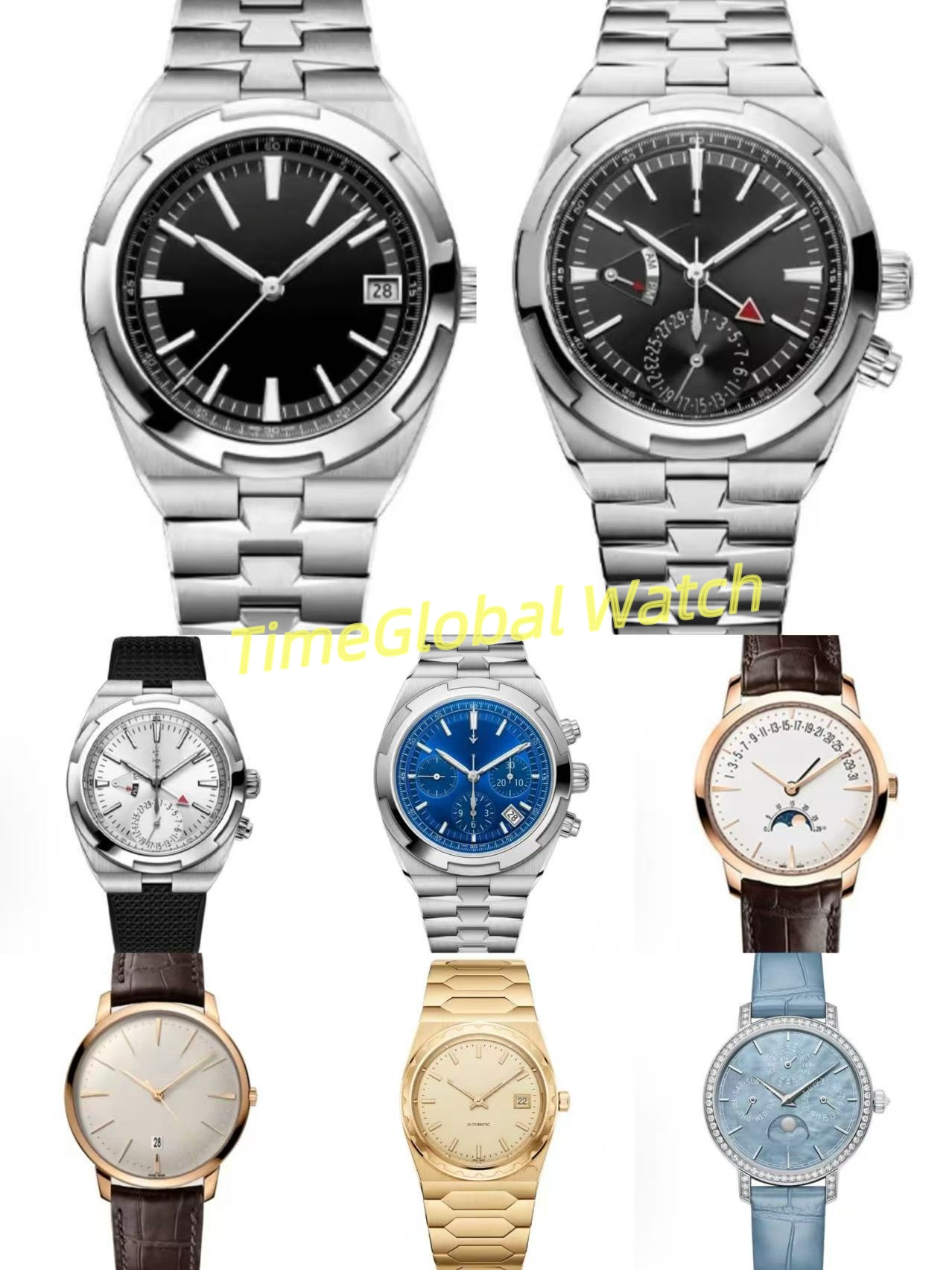 U1 Top AAA Luxury Men's Watch Automatic Mechanical Movement Waterproof Men's and Women's Watch Stainless Steel Dial Multiple Material