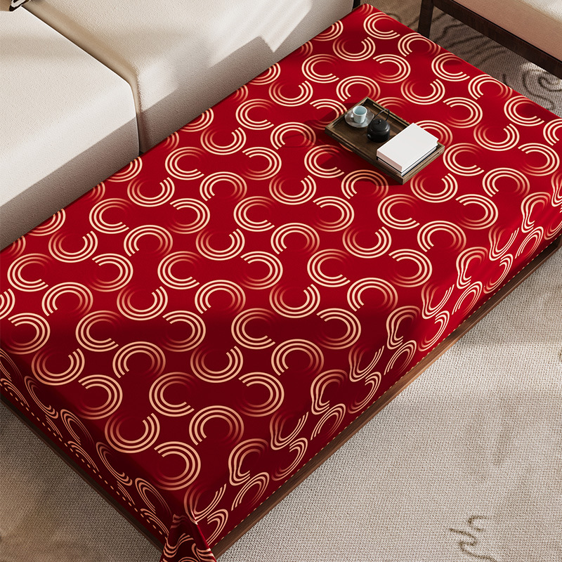 New light luxury high-end table mat home pvc tablecloth wedding thickened waterproof and oil-proof-image-1109430931